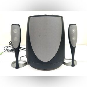 Harman Kardon Subwoofer and 2 Speakers System Gray Black Computer Gaming